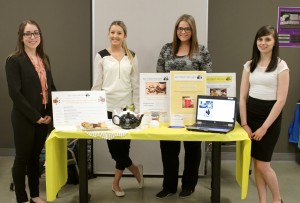 Image showing Team 1 and their display for ABT Web Comm Expo
