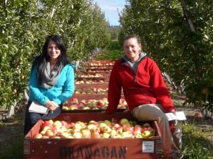 Madeleine and Me at Compact Orchard October 2011