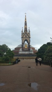 The Albert hall behind the statue is right beside our building, so the park is very close to where we are staying!