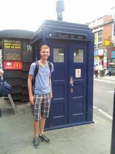 An old Police Box! Tardis for any Whovians out there