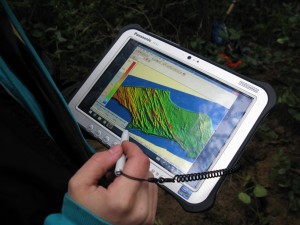 Savary Island, mapping using tablet - Olav Lian