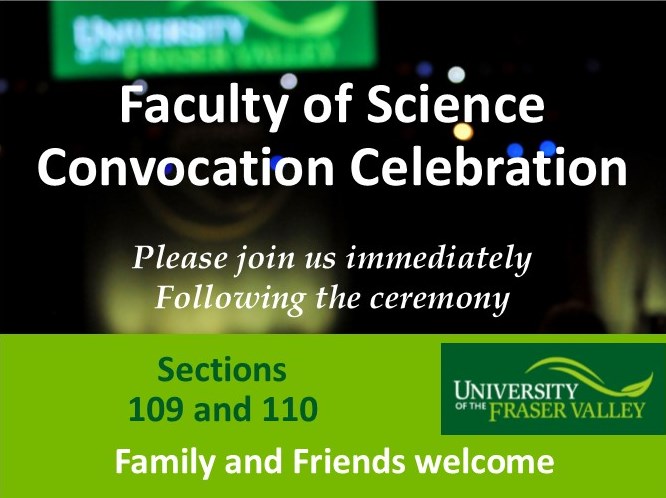 Invitation June 2, 2016 Faculty of Science