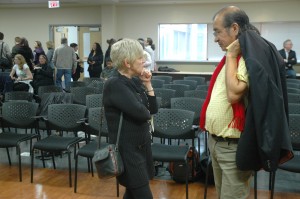 Tomson Highway during the meet and greet at UFV Abbotsford.