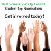 Student Representative nominations for Science Faculty Council 2023/2024 – Nomination deadline SEPT 15