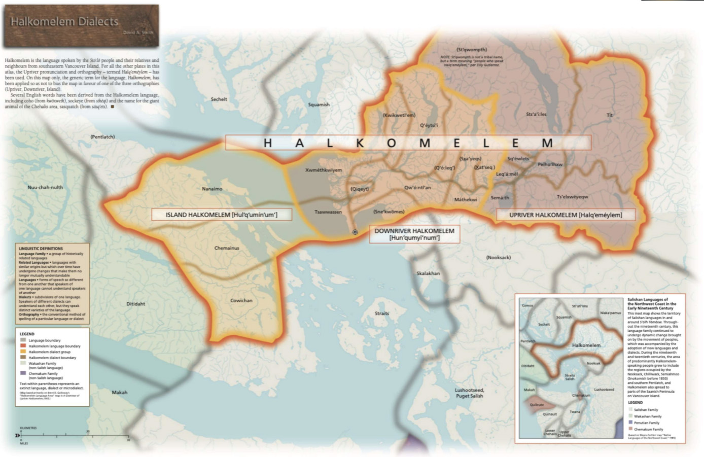 Halkomalem Language Map