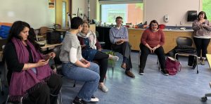participants sitting in a circle