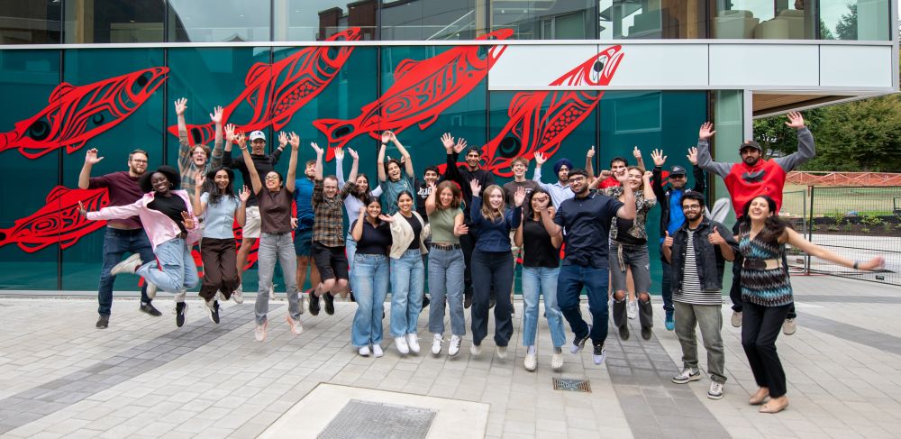 jumping photo of 24 student leaders