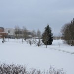 Snowy Abbotsford campus, January 18, 2012
