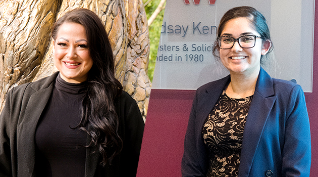 Legal Administrative Assistants, Melissa Solomon and Pawanpreet Gill