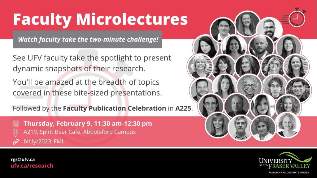 A treasure trove of knowledge in 120 seconds: faculty microlectures — Feb 9 