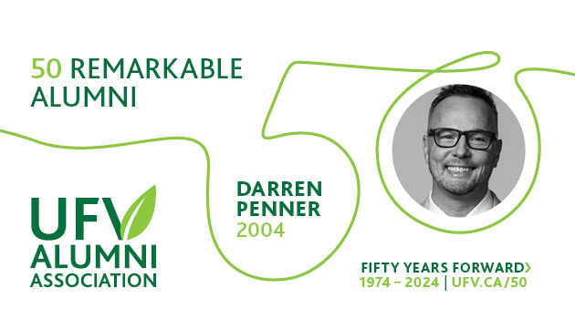 50 Remarkable Alumni: Darren Penner finds passion in helping others